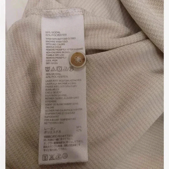 Tommy Bahama Modal Blend Short Sleeve Polo Shirt Sand Colour Size XL - Picture 10 of 10